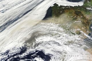 El polvo del desierto envuelve a Portugal y España ¿Van a más este tipo de episodios?
