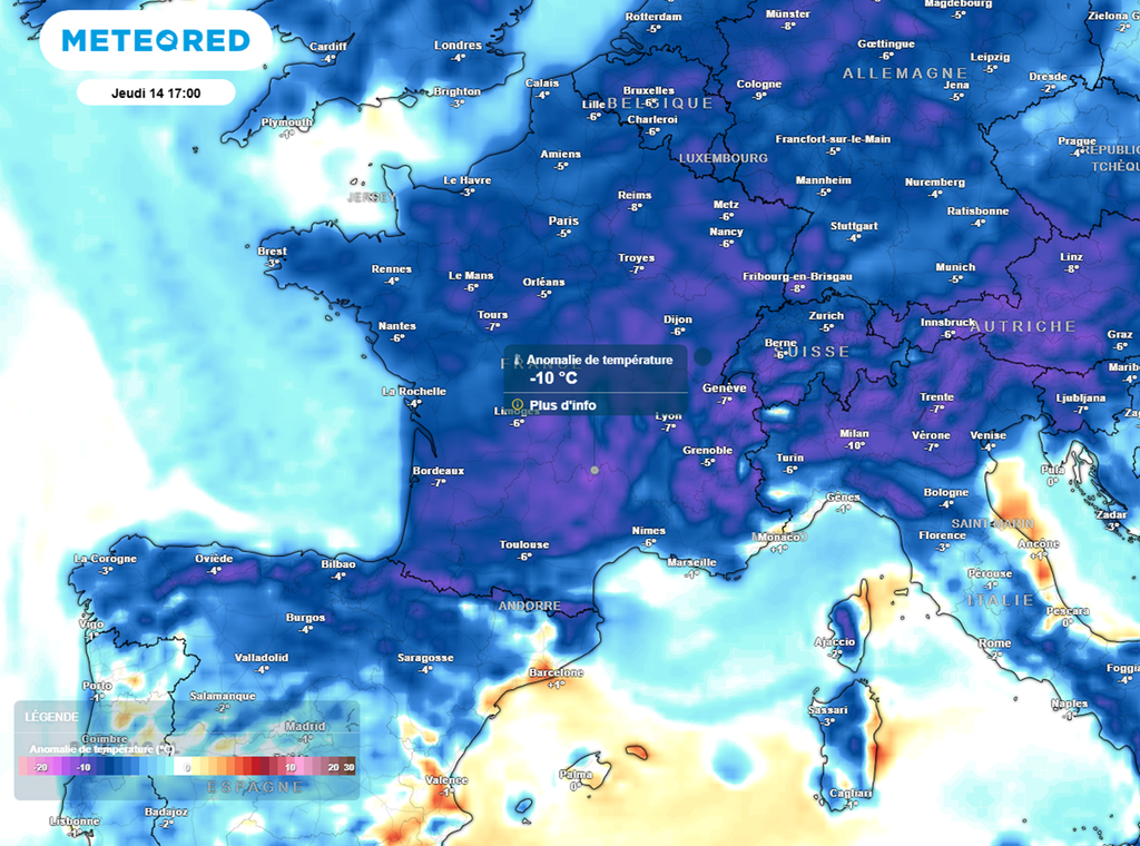 Entre vendredi et samedi, la fraîcheur sera marquée avec de petites gelées matinales possibles jusqu'en plaine. Entre vendredi et samedi, la fraîcheur sera marquée avec de petites gelées matinales possibles jusqu'en plaine.