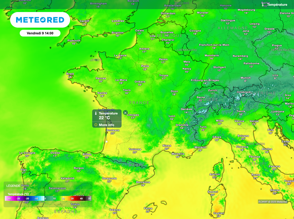 Douceur assez timide pour un mois de mai.