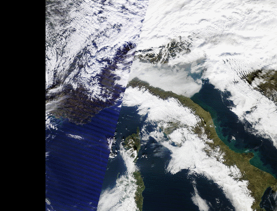 Por el norte de Italia ya pasó “la escoba” barriendo la contaminación