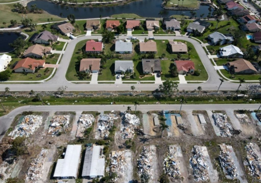 Estragos do furacão