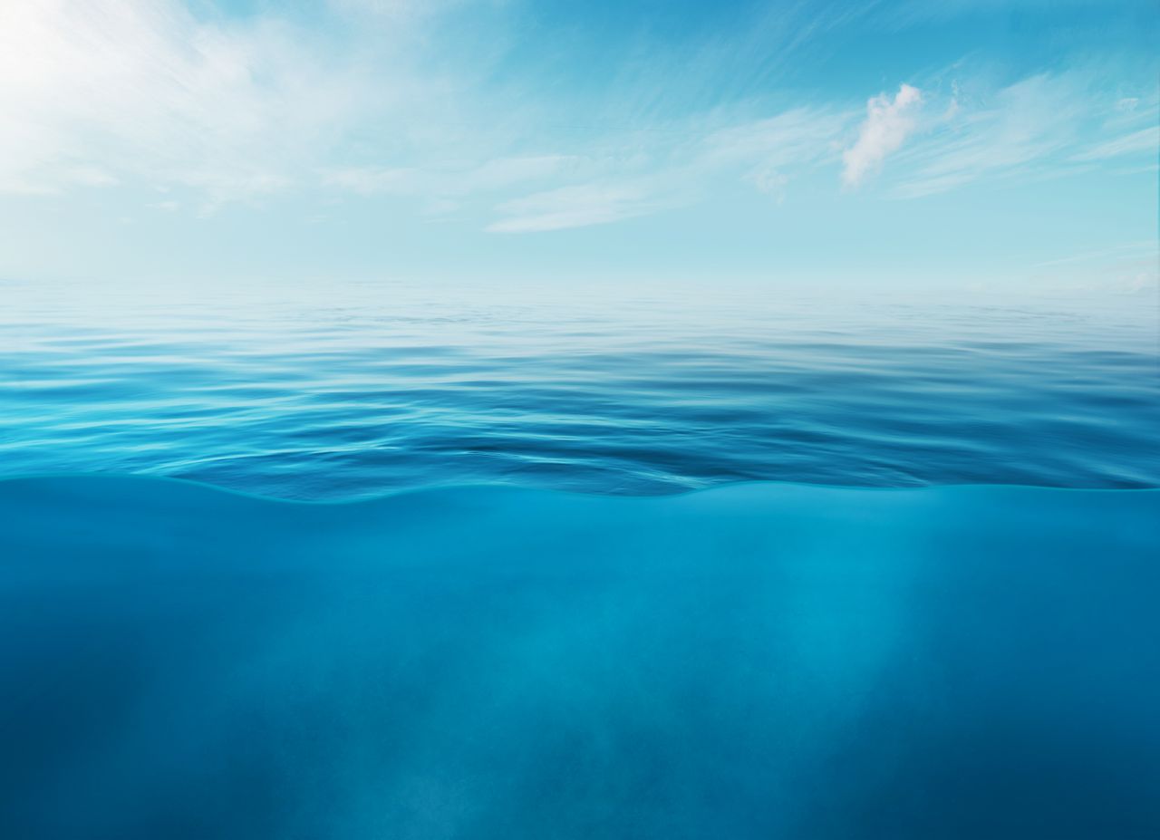 Why is the sea blue if water is transparent?