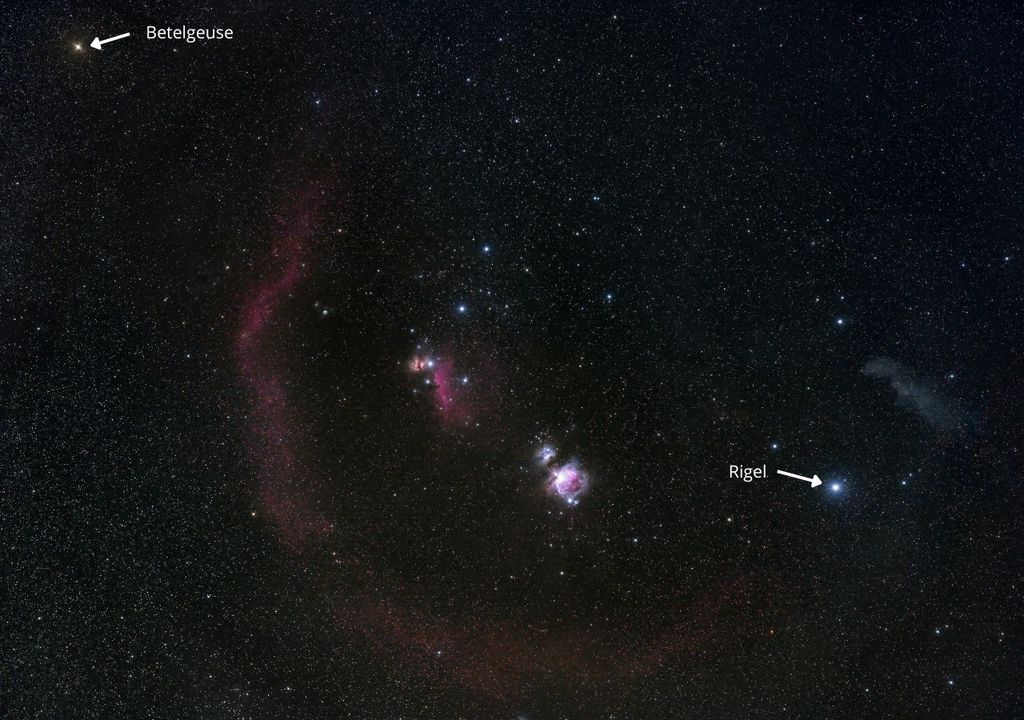Betelgeuse y Rigel