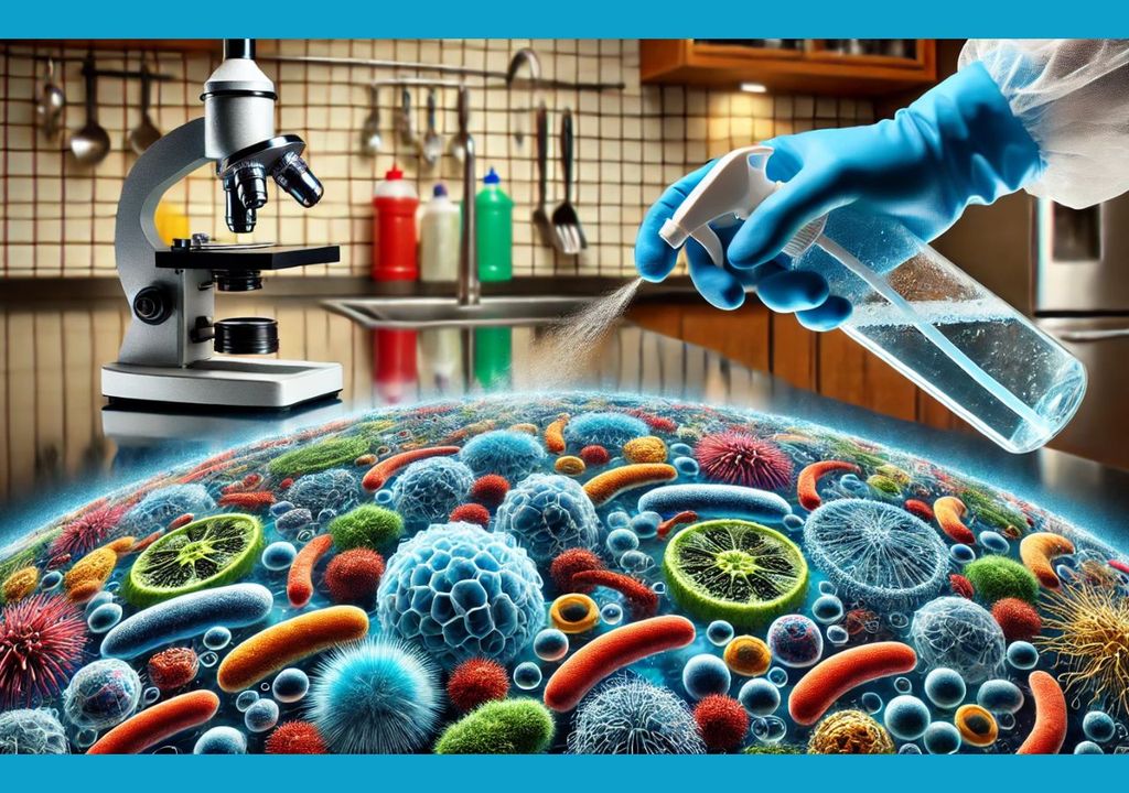 Cleaning surfaces. Microbes.