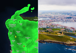 Por qué no están las playas de Galicia nevadas como parece pronosticar el modelo europeo