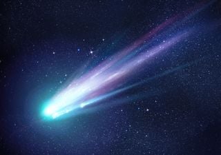 Why did the comet reappear after 50,000 years in green?