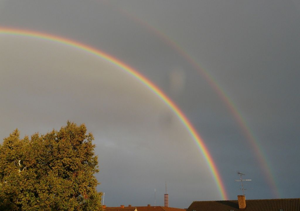 arco iris buenos aires optica rayos doble meteorologia