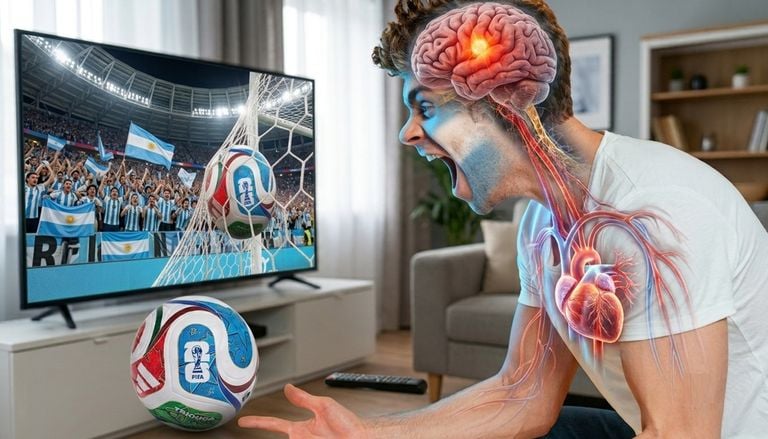 Por qu&eacute; terminamos agotados al ver un partido de f&uacute;tbol del Mundial, y c&oacute;mo reducir los efectos en el coraz&oacute;n y cerebro