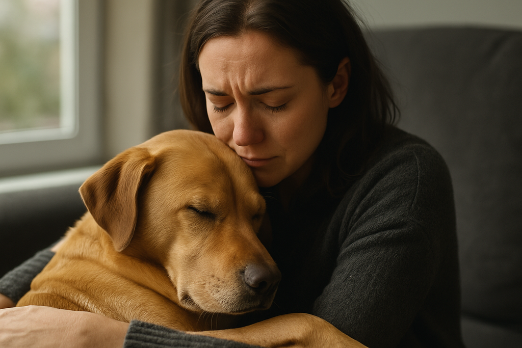 Cuando tu perro se acurruca a tu lado al verte triste, no es ternura al azar: es empatía evolucionada. 🐶💛 Cuando tu perro se acurruca a tu lado al verte triste, no es ternura al azar: es empatía evolucionada. 🐶💛