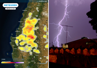 Por tormentas eléctricas: ocho regiones del país estarán bajo aviso de MeteoChile hasta próximo jueves