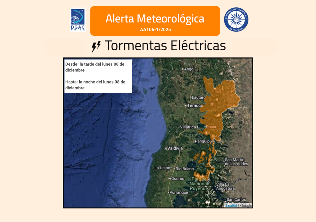 alerta por tormentas eléctricas alerta por tormentas eléctricas
