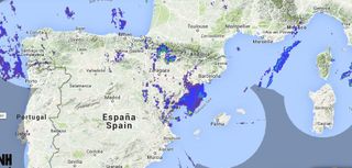Portal de imágenes mosaico radar europeo en tiempo real