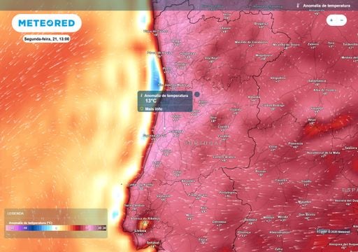 Portugal come&ccedil;a a pr&oacute;xima semana com temperaturas at&eacute; 13 &ordm;C acima da m&eacute;dia: estas ser&atilde;o as regi&otilde;es mais an&oacute;malas