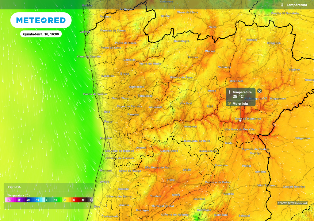Mapa atmosférico: Temperatura Mapa atmosférico: Temperatura