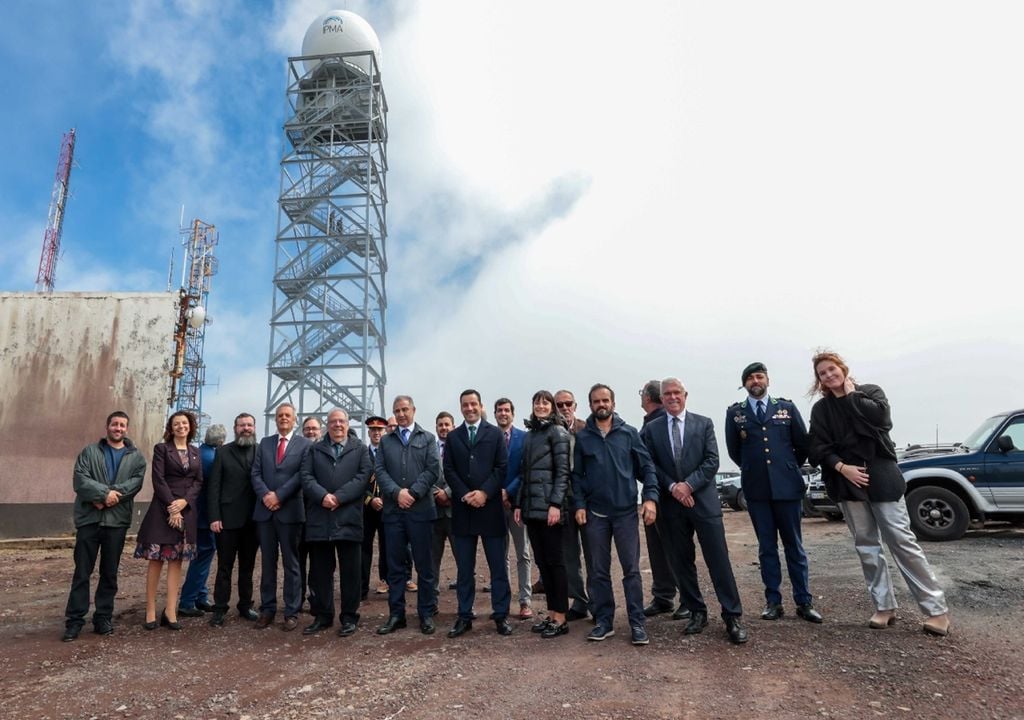 inauguração de satélite meteorológico da ilha das Flores, Açores inauguração de satélite meteorológico da ilha das Flores, Açores