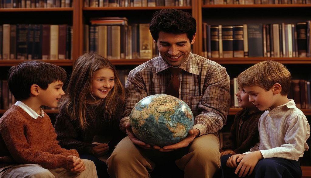 Alunos e professor Há um grande dinamismo na promoção da literacia do oceano, mas falta avaliar o efeito prático dos programas na população escolar. Foto: Pixabay
