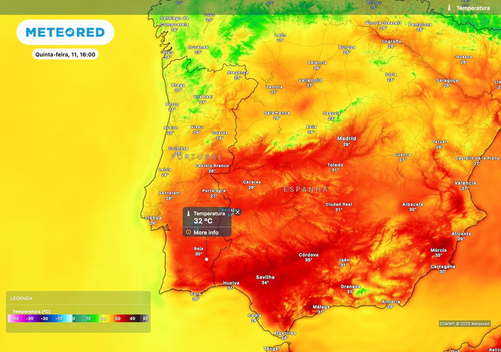 Aumento de temperaturas a partir desta quinta-feira no Sul do país. Aumento de temperaturas a partir desta quinta-feira no Sul do país.