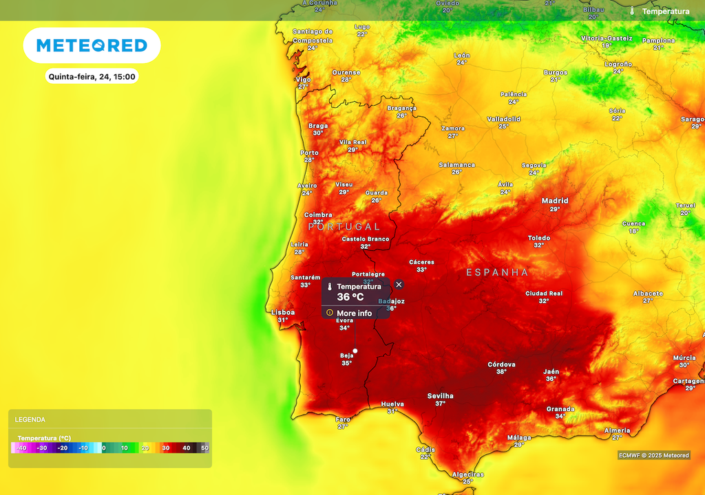 Aumento da temperatura na próxima quinta-feira. Aumento da temperatura na próxima quinta-feira.