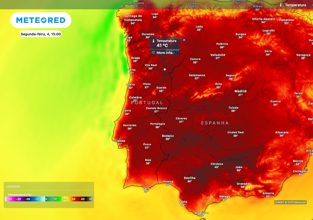 Calor extremo na região Norte de Portugal Calor extremo na região Norte de Portugal