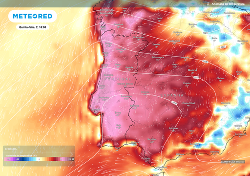 Portugal continental vai tornar-se um "foco de calor" semelhante ao Saara a partir de quinta-feira