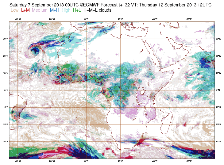 Posible primer ciclón subtropical - híbrido atlántico de 2013 al norte de Cabo Verde