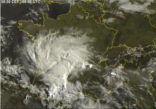 Posible Vórtice Convectivo de Mesoescala sobre Francia