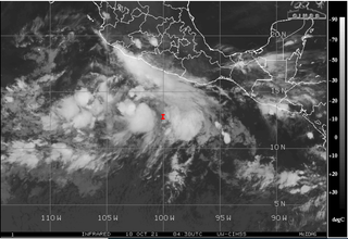 Posiblemente tormenta tropical Pamela cerca de la costa de México