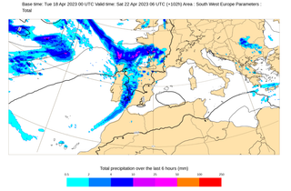 Posibles precipitaciones y tormentas para el fin de semana