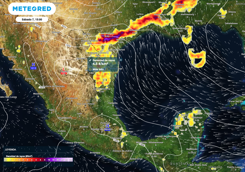 Se esperan tormentas eléctricas y granizo en el Noreste y en partes del Sureste.