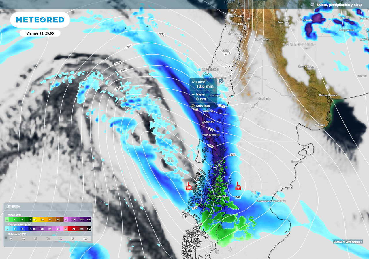 Potente temporal en el centro sur de Chile y chubascos en el norte: los ...