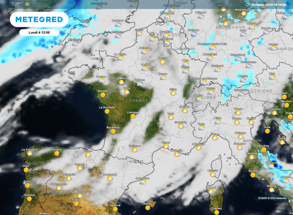 Au nord, les nuages auront tendance à laisser passer plus de soleil au fil des heures de la matinée.