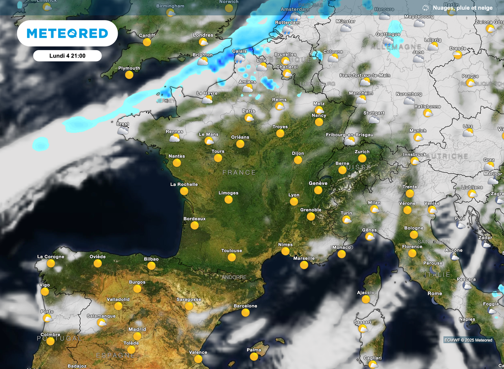 Une belle journée estivale sur une partie de la France (surtout au sud).