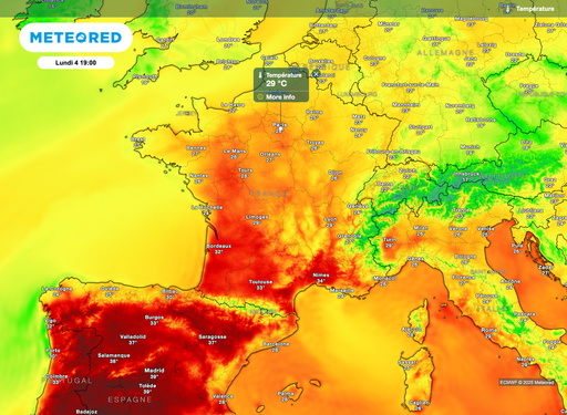 Pour ce lundi en France : jusqu'à 29°C au nord ! Découvrez si la chaleur sera aussi présente chez vous