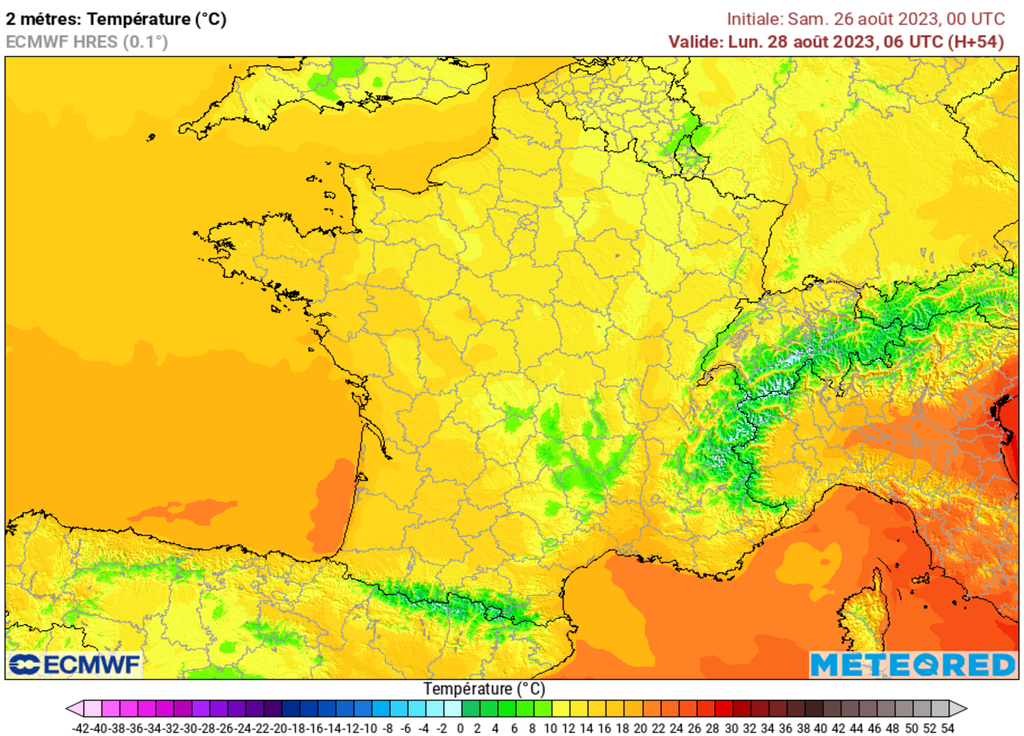 Le quart Nord-Est sera sous un air bien frais mais pas inédit pour la période.