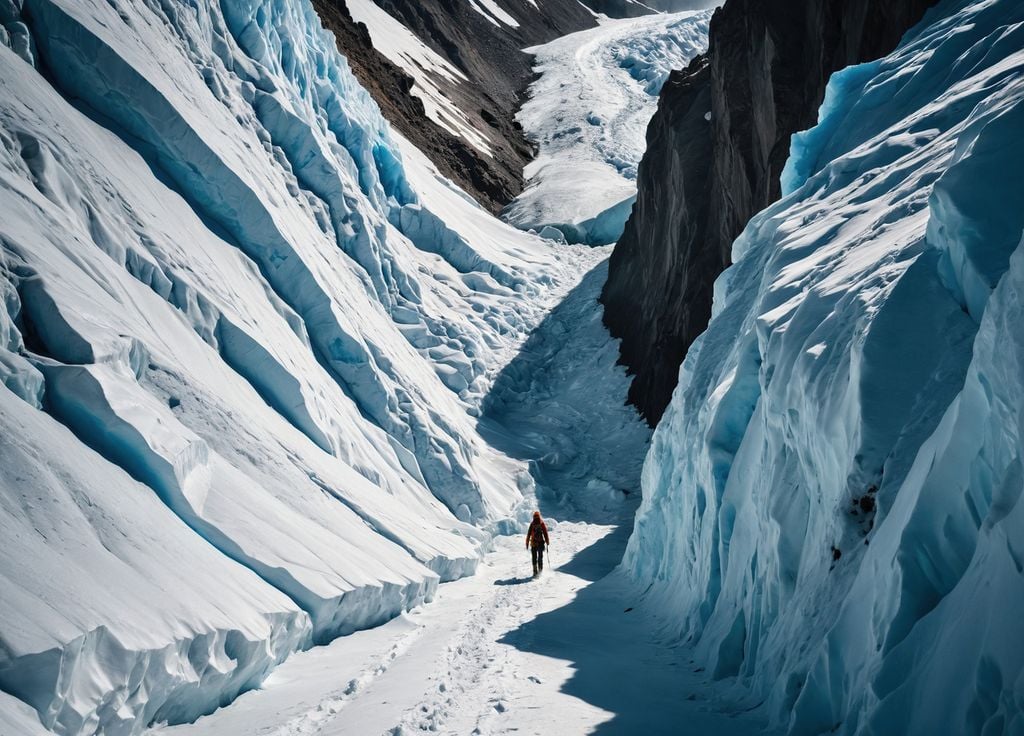 Glacier englouti par un hiver pluvieux : récit d'une expéditions prise dans un glissement de terrain.