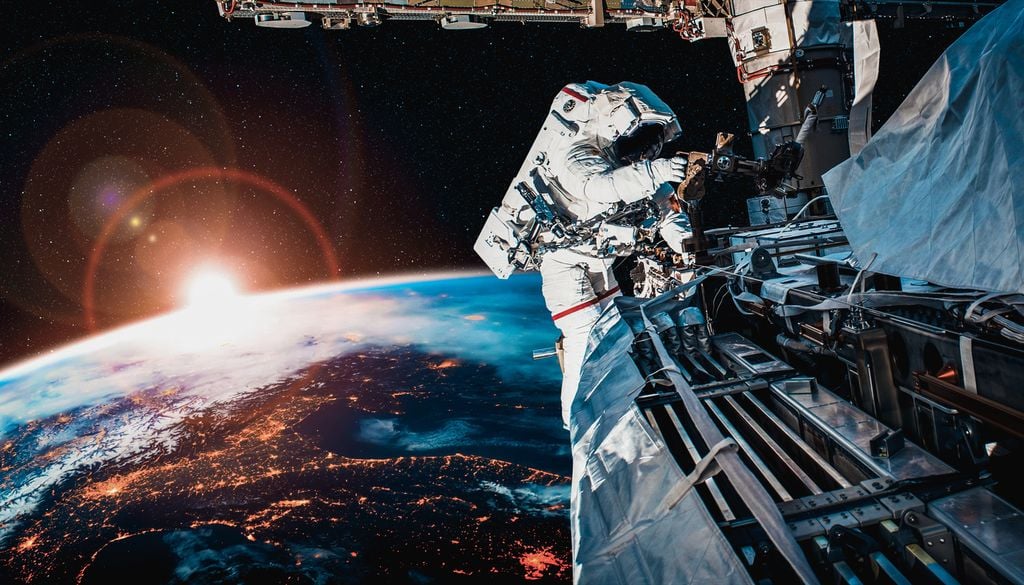 Astronaute Terre Espace ISS Vaisseau L'incident provenait d'une fuite d'air du vaisseau russe.