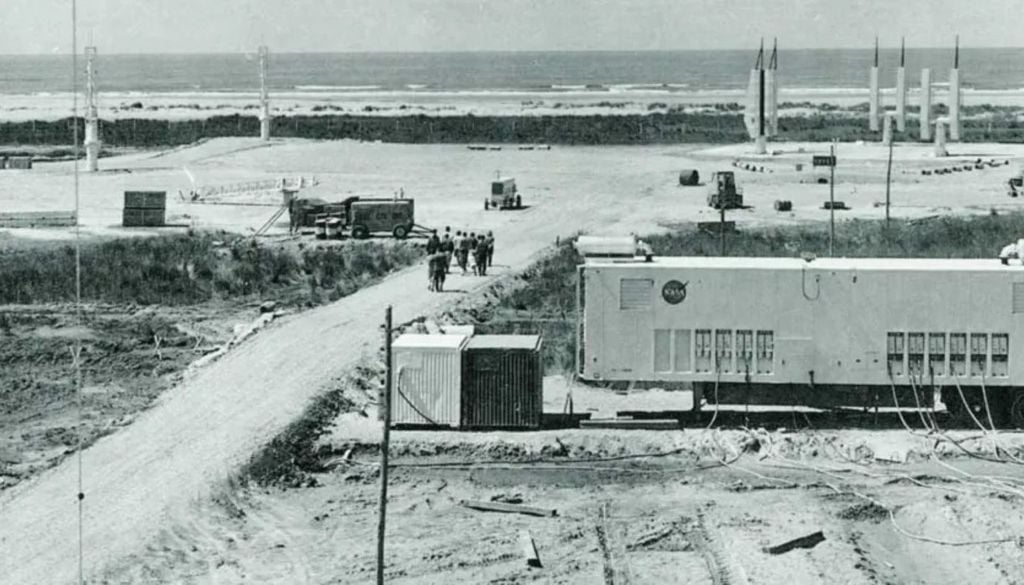 Campo de lançamentos da praia de Cassino na cidade de Rio Grande (RS). Crédito: INPE