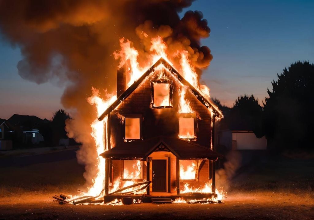 incêndio em habitação incêndio em habitação