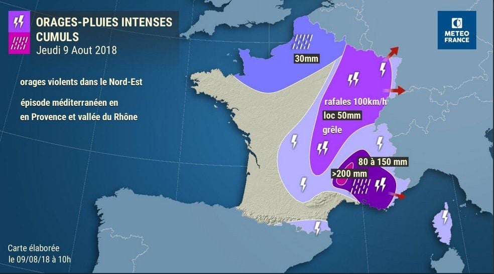 Precipitaciones Intensas En Zonas De Francia