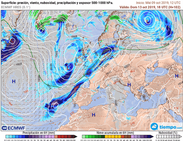 Precipitaciones para la próxima semana