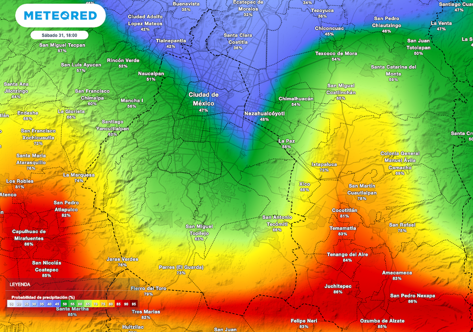  Predicción de fin de semana para la CDMX: Tormentas eléctricas, granizo, rachas de 40 km/h y temperatura cálida. Noticias en tiempo real
