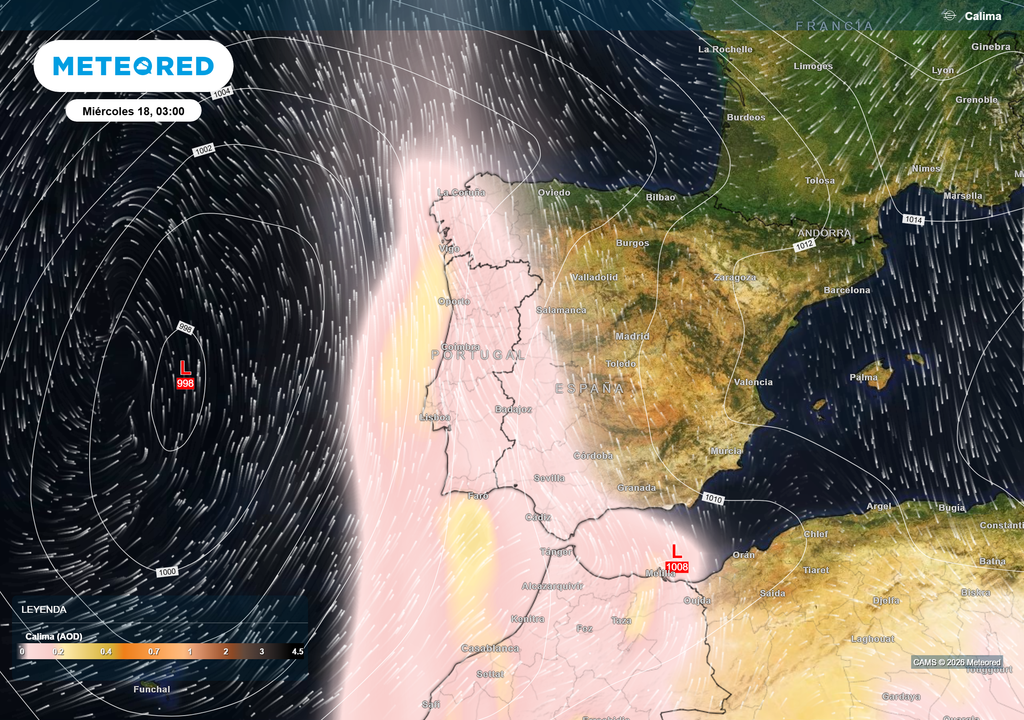 A mitad de semana, los vientos del sur arrastrarán calima desde África y harán que se disparen las temperaturas en muchas zonas.