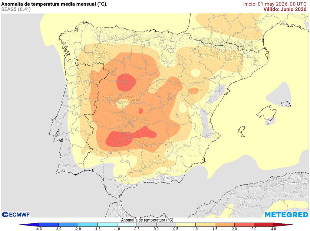 Las primeras tendencias apuntan que podría ser un verano bastante más cálido de lo habitual en el interior peninsular.