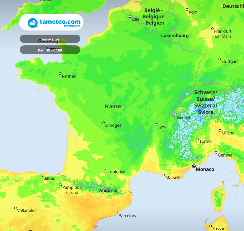 Les minimales s'annoncent froides ces prochains jours comme ici pour la matinée de dimanche .