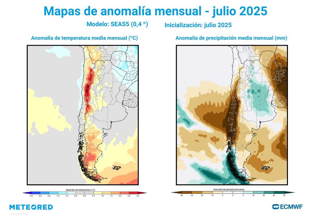 pronóstico de anomalías climáticas del ECMWF pronóstico de anomalías climáticas del ECMWF