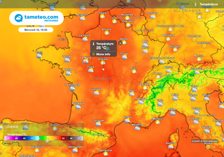 Près de 25 degrés au cours des prochaines heures en France : découvrez les régions où il va faire le plus chaud ! 