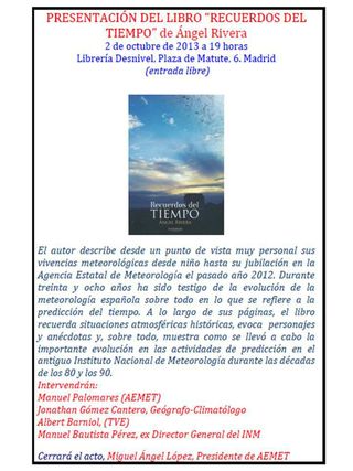 Presentación del libro “Recuerdos del tiempo” de Angel Rivera