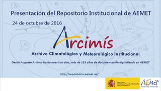 Presentación del repositorio Arcimís de AEMET