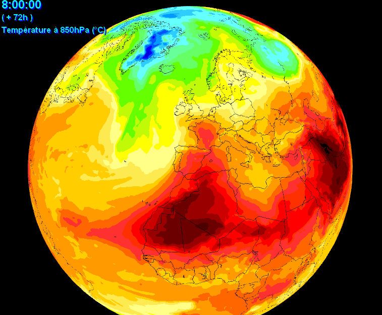 Presentación interactiva del modelo GFS a nivel global