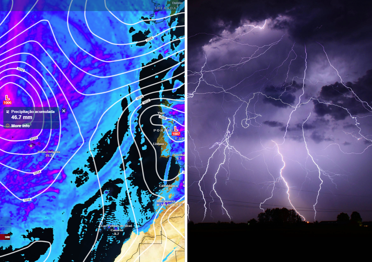 Medium-term rain forecast: here is how it will rain in Portugal between April 27 and May 3, according to the best model